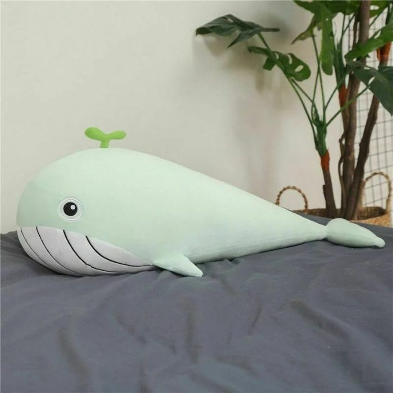 Cute Oversized Dolphin Whale Plush Doll with Big Eyes