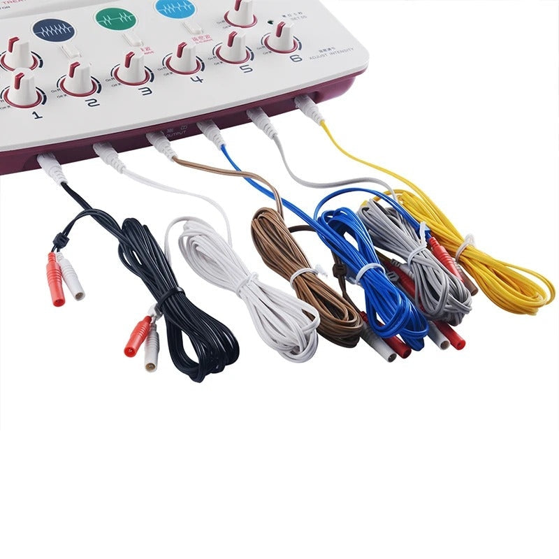 Digital Acupuncture Massager with LCD, 6-Channel Pulse Output