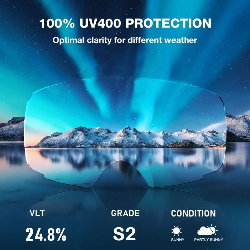 Double Layer Anti Fog Uv400 Ski Goggles With Mirror Coating 1005007171296069-Yellow