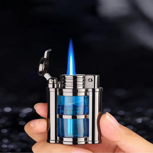 Dual Flame Butane Torch Lighter with Adjustable Windproof Jet