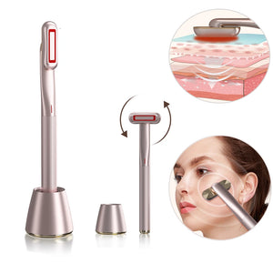 360° Vibrating Eye Massager Red Light Skin Rejuvenation