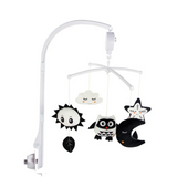 Black and White Baby Crib Mobile Music Box