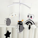 Black and White Baby Crib Mobile Music Box