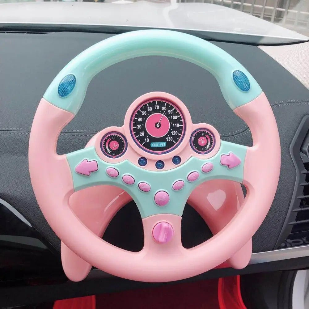 Educational Interactive Toy Steering Wheel with Lights and Sound