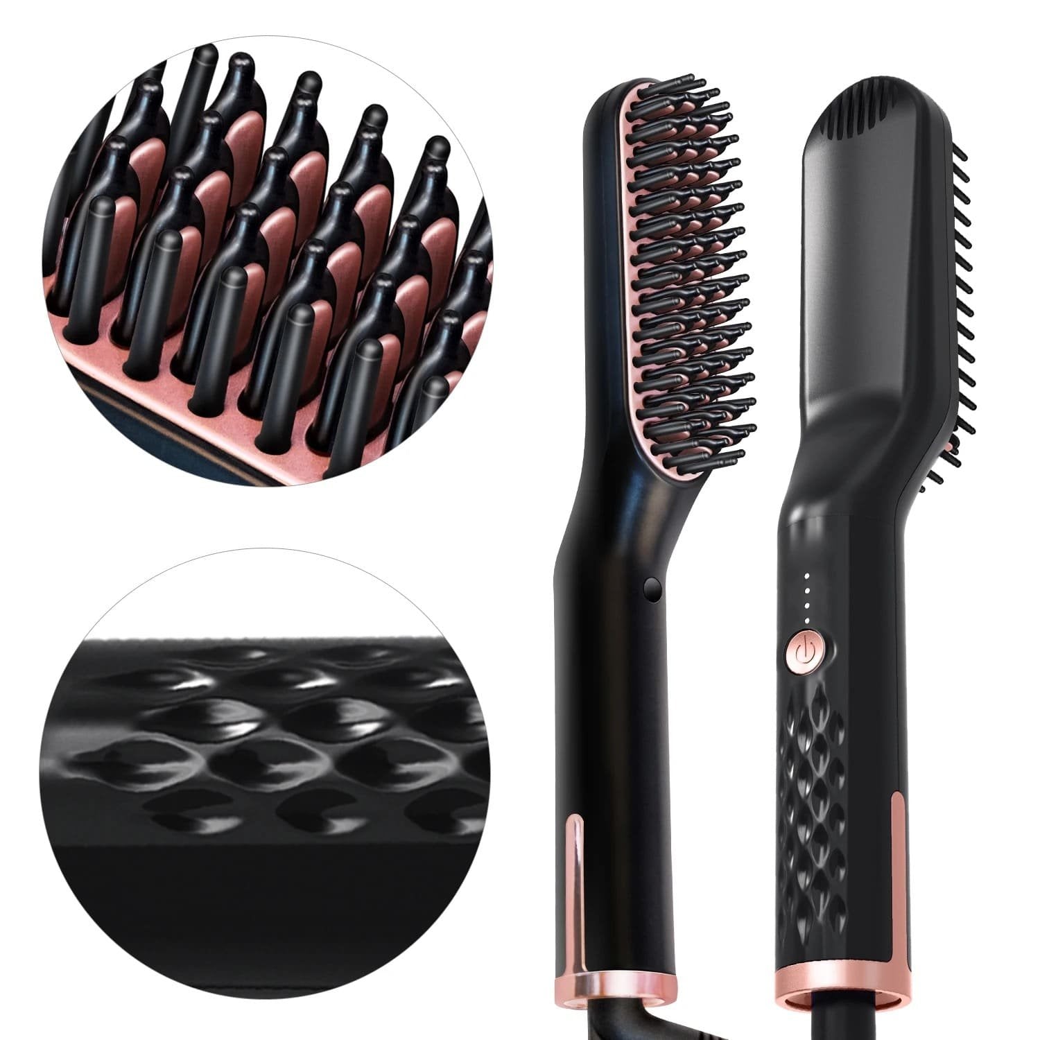 Electric Beard Brush Heated Styling Brush for Men Ion Hair Straightening Tool