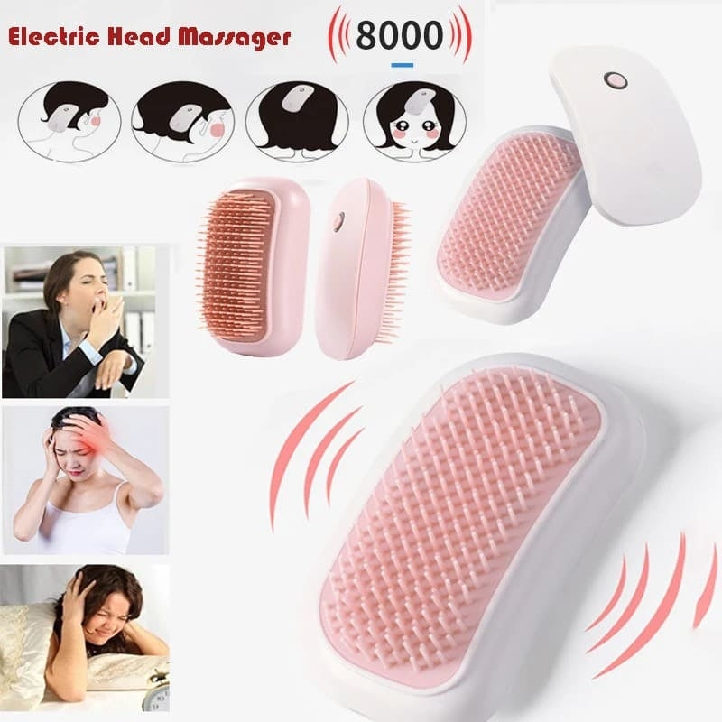 Electric Head Scalp Massager, Portable Massage and Stress Relief Device