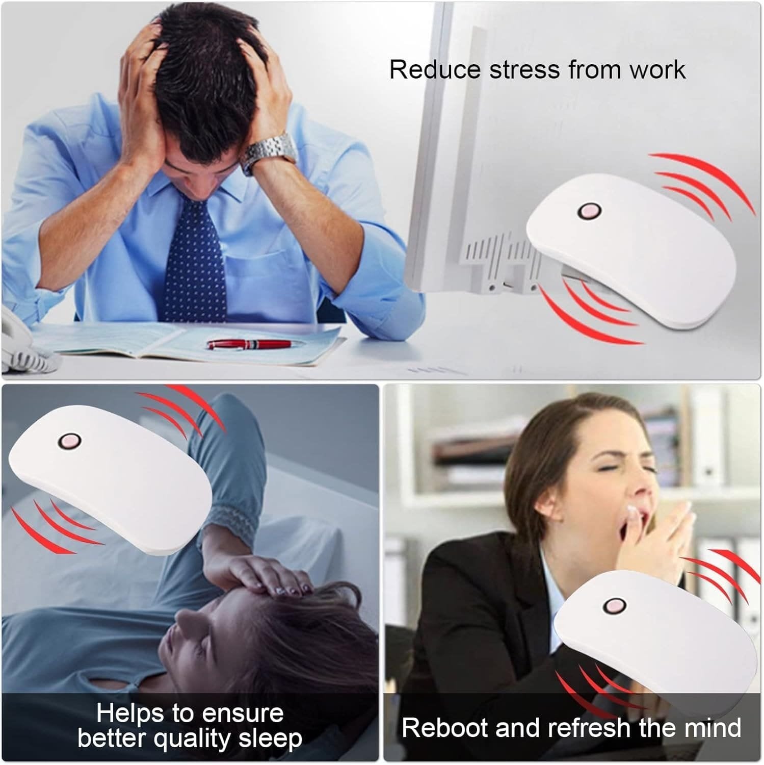 Electric Head Scalp Massager, Portable Massage and Stress Relief Device