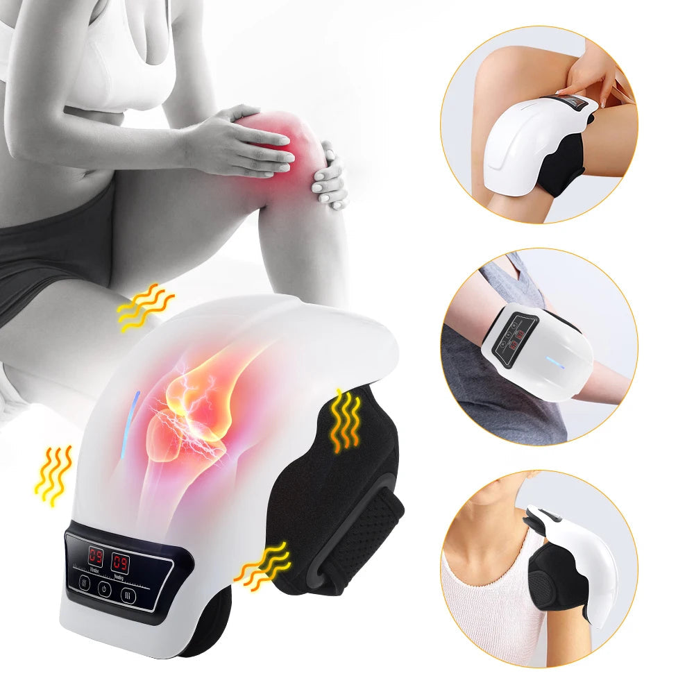 Electric Knee Massager With Compress And Vibration, 3 Temperature Levels 1005007344766731-al