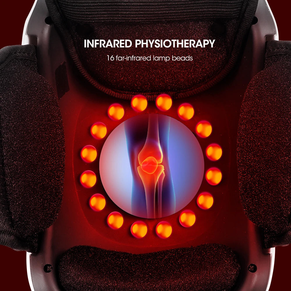 Electric Knee Massager With Compress And Vibration, 3 Temperature Levels 1005007344766731-al