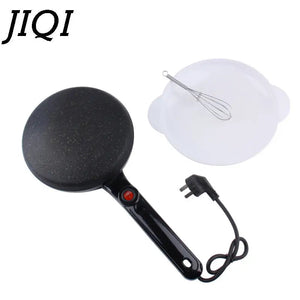 Electric Non Stick Crepe Maker Pancake Baking Pan With Handle 1005003594015322-Black color-220V