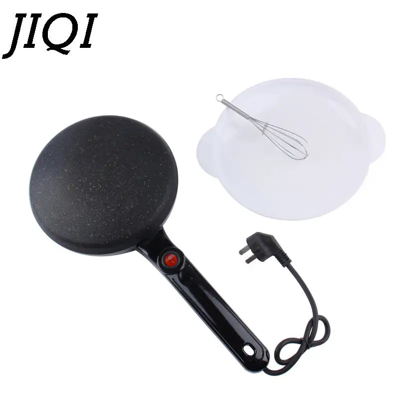 Electric Non Stick Crepe Maker Pancake Baking Pan With Handle 1005003594015322-Black color-220V
