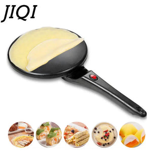 Electric Non Stick Crepe Maker Pancake Baking Pan With Handle 1005003594015322-Black color-220V