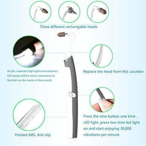 Electric Sonic Dental Scaler Tooth Stain Remover with LED Light