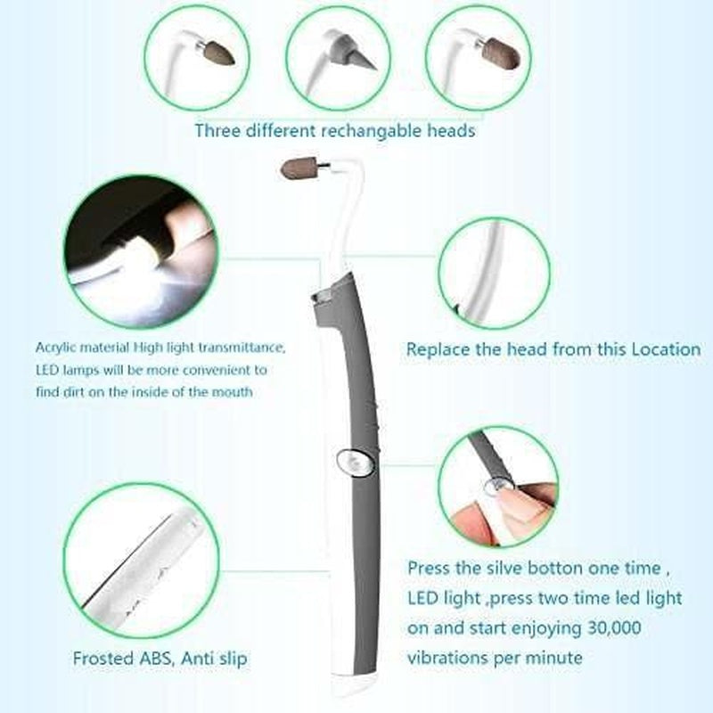 Electric Sonic Dental Scaler Tooth Stain Remover with LED Light