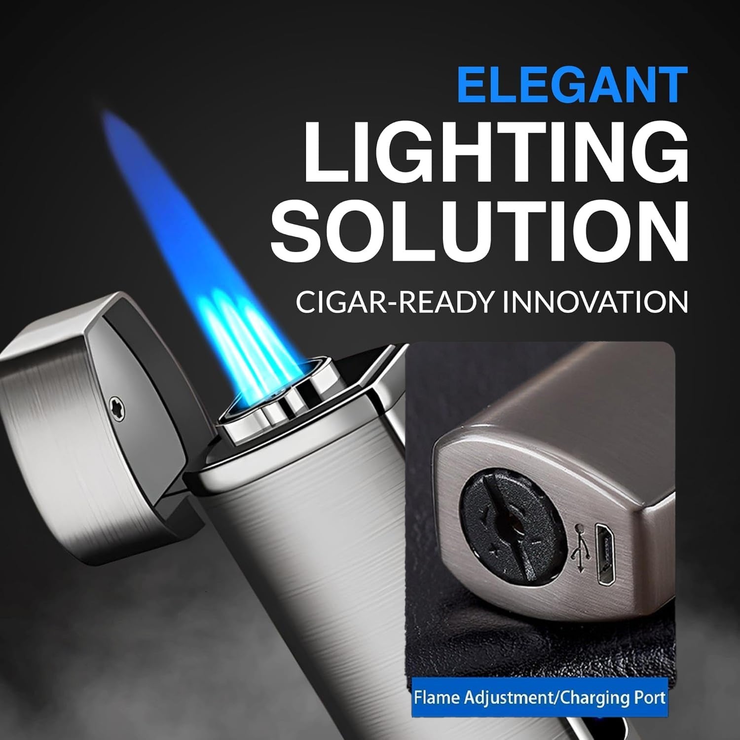 Electric Torch Lighter With Micro Usb Charging Cable