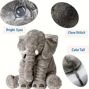 Soft Elephant Plush Pillowcase for Kids Room Decor