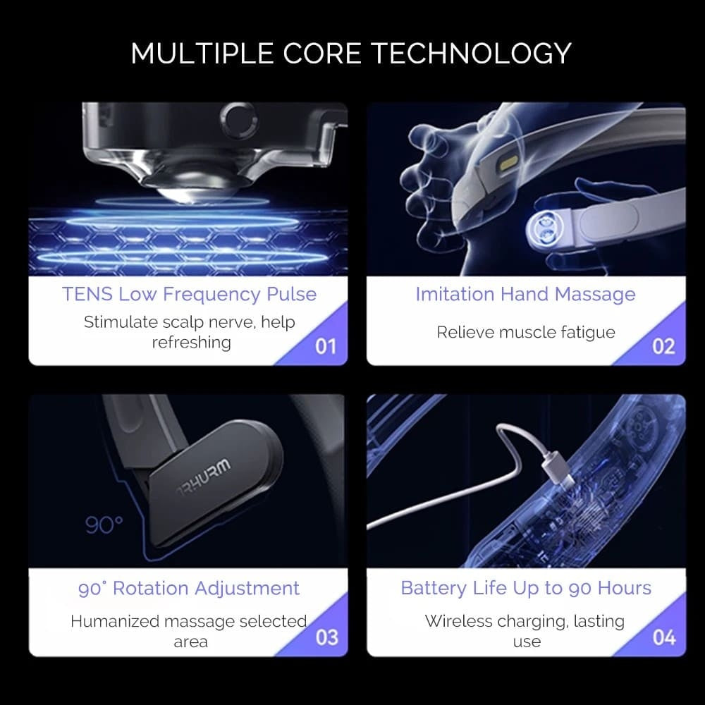 EMS Electric Head Massage Machine for Stress and Headache Relief