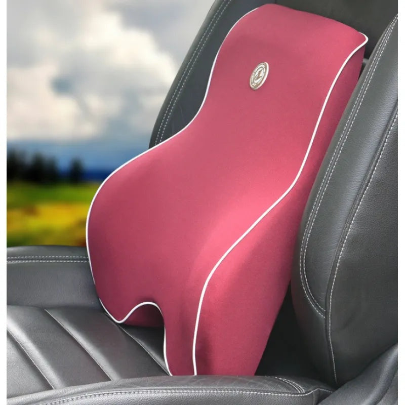 Ergonomic Memory Foam Lumbar and Neck Support Cushion Set