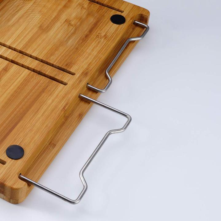 Extensible Bamboo Cutting Board Set With Containers For Kitchen With Juice Groove, Eco-Friendly Chopping And Serving Board
