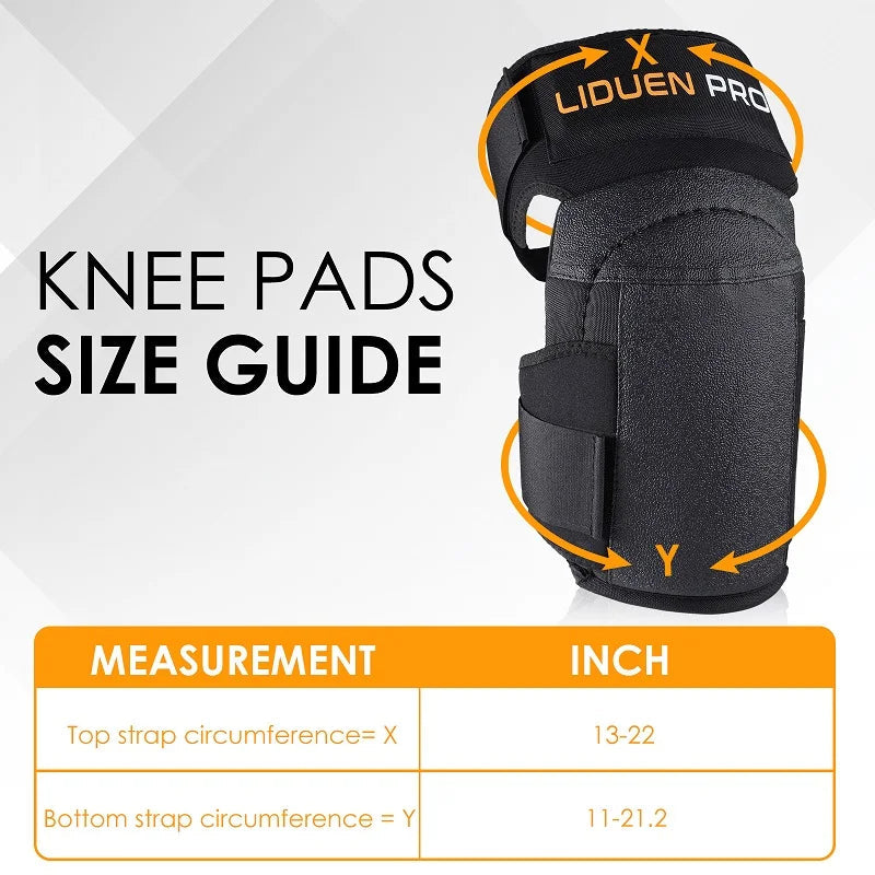 Extra Wide Gel Knee Pads With Thick Eva Foam And Leather 1005010228783718-al