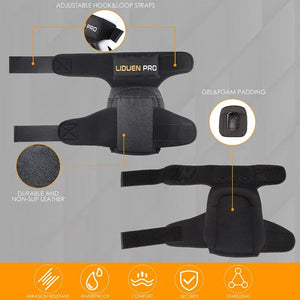 Extra Wide Gel Knee Pads With Thick Eva Foam And Leather 1005010228783718-al