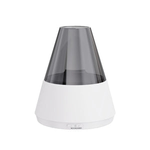 Flame Effect Essential Oil Diffuser Humidifier With Night Light 1005009734317551-Black