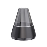 Flame Effect Essential Oil Diffuser Humidifier With Night Light 1005009734317551-Black