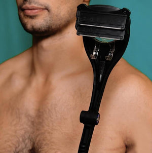 Foldable Back Hair Shaver with Two Heads
