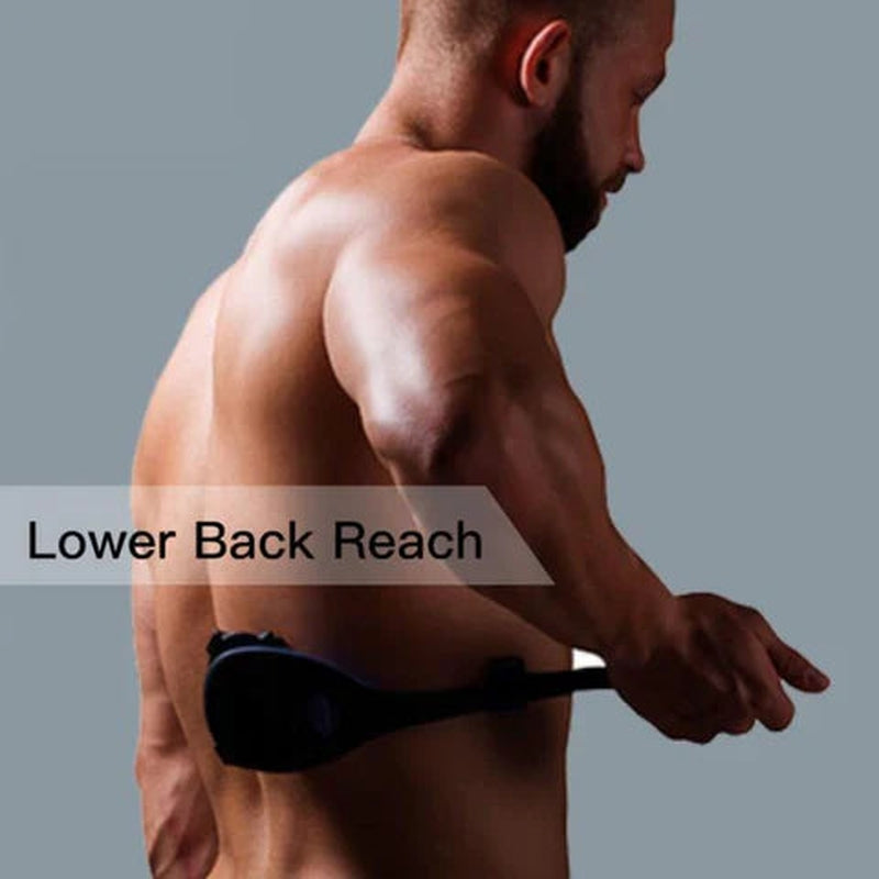 Foldable Back Hair Shaver with Two Heads