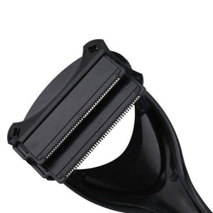 Foldable Back Hair Shaver with Two Heads