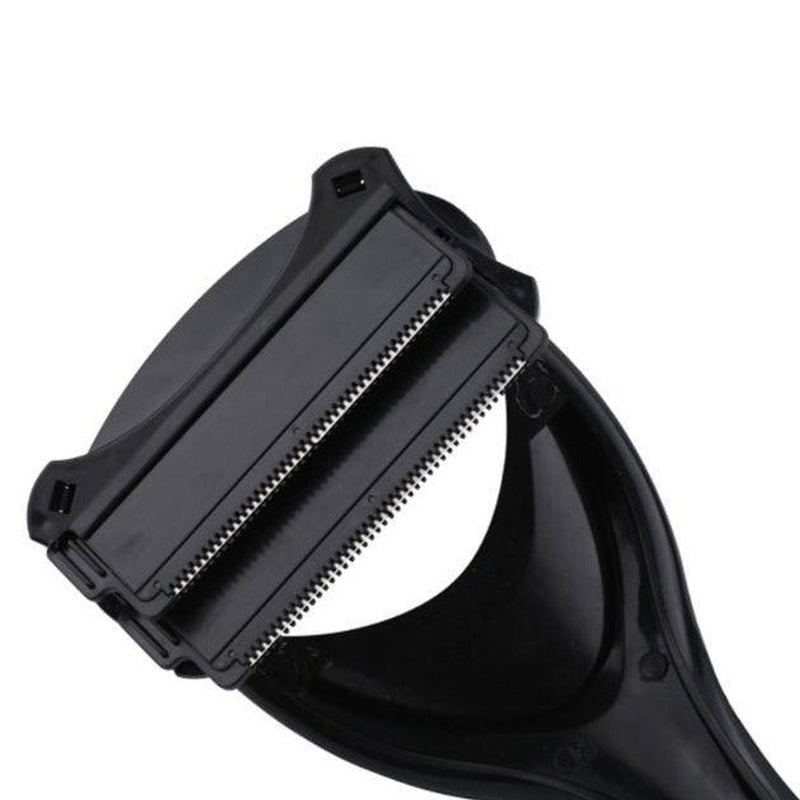 Foldable Back Hair Shaver with Two Heads