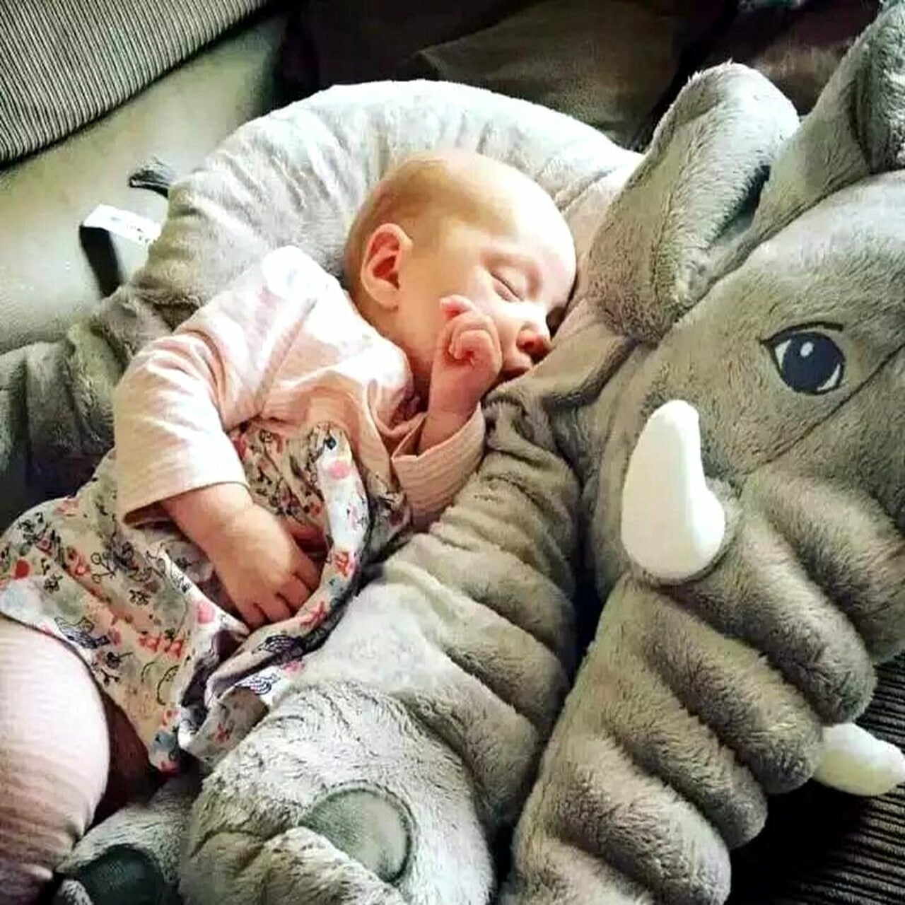Elephant Doll Plush Toy Elephant Pillow Baby Comfort Doll