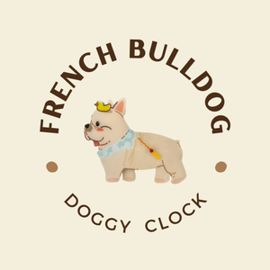 Playful Doggy Wall Clock