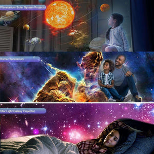 Galaxy Projector, Planetarium Star Projector Realistic Starry Sky Night Light with Solar System Constellation Moon