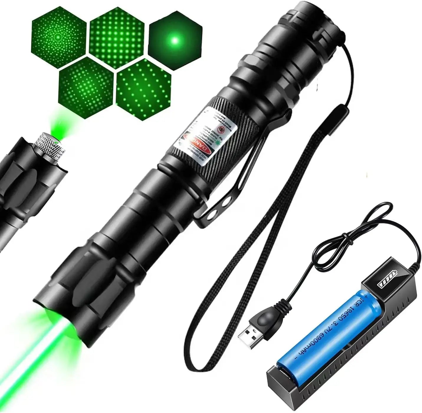 Green Light Laser Pointer With Animated Patterns For Interactive Cat Play 1005009784107474-Green