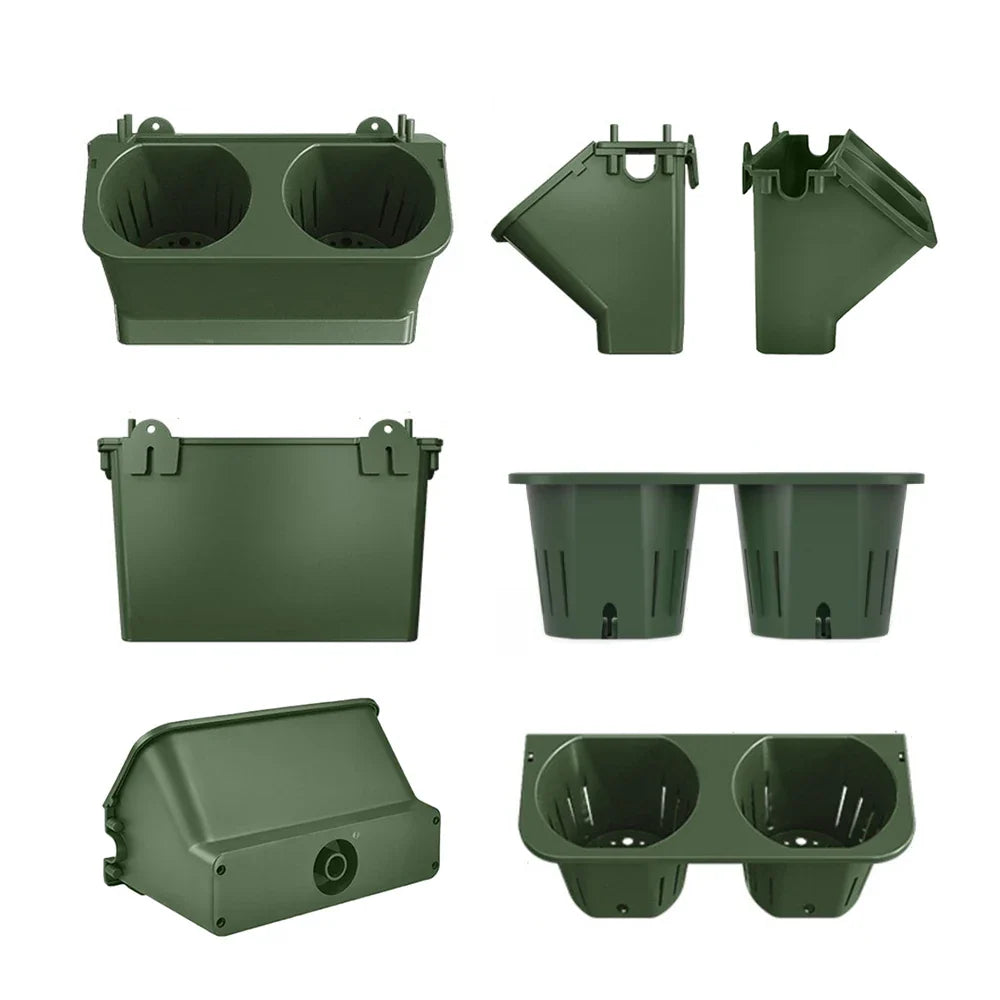 Stackable Self Watering Wall Planter Pots