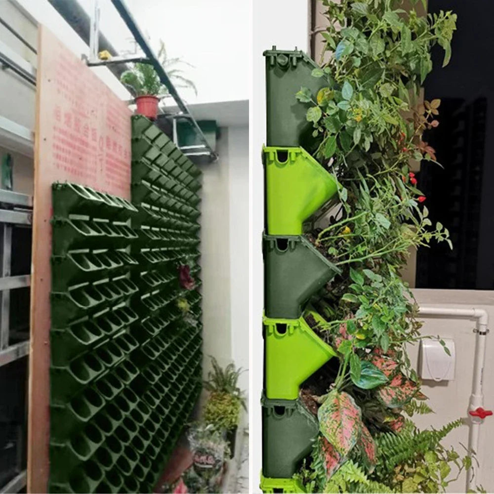 Stackable Self Watering Wall Planter Pots