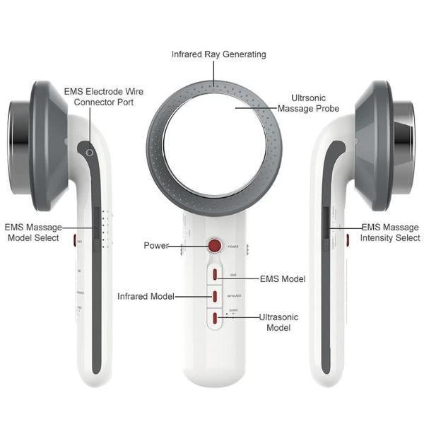 3-In-1 Cellulite Removal Massager With Slimming And Beauty Functions