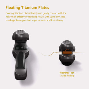 Titanium Thin Hair & Beard Straightener Dual Voltage