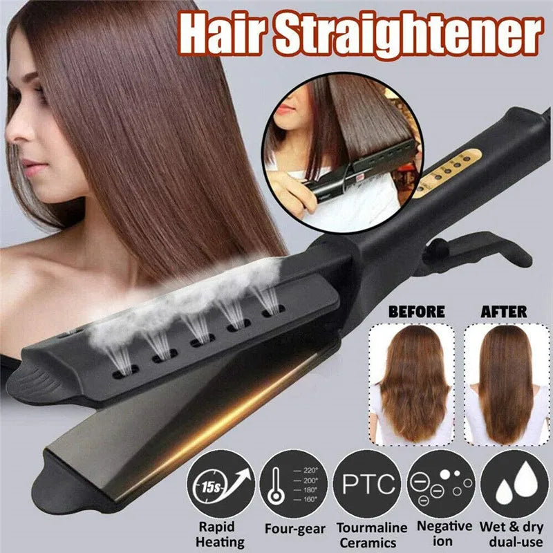 Adjustable Ceramic Tourmaline Ionic Hair Straightener