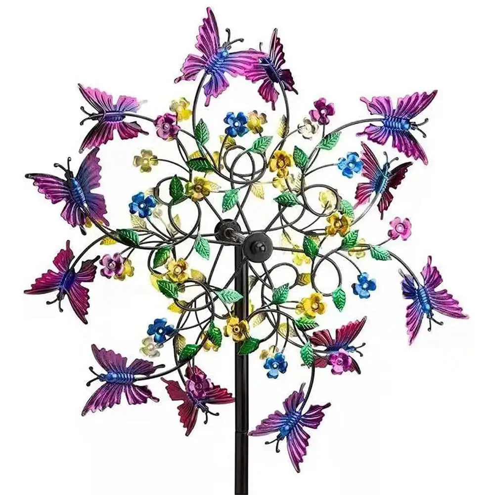 20cm Colorful Butterfly Garden Wind Spinner