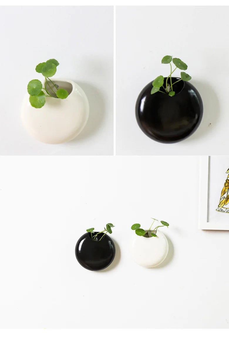 Modern Ceramic Wall Hung Plant Pot