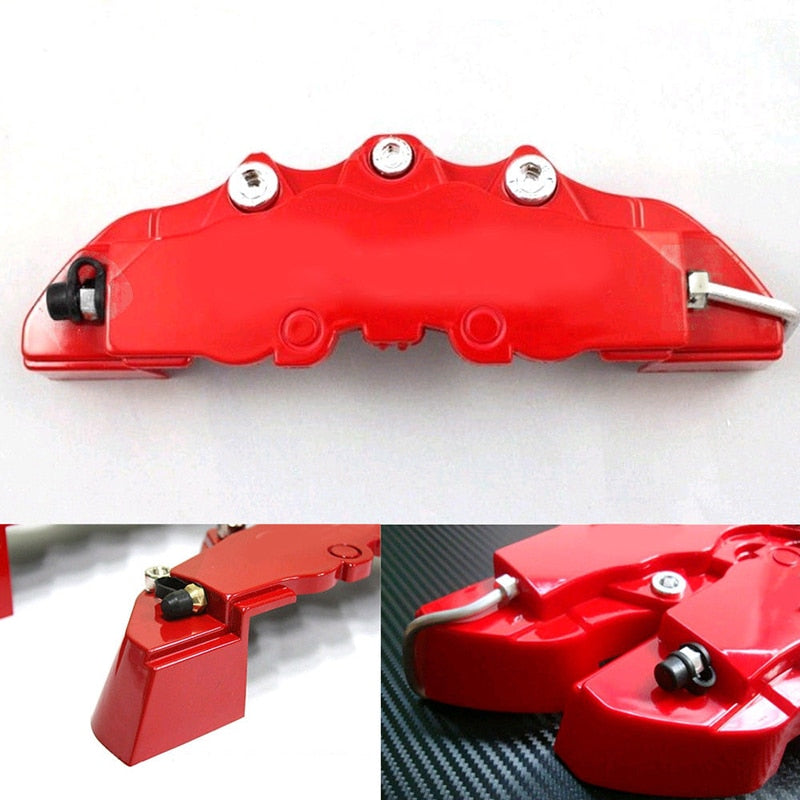 Car Brake Caliper Cover Red Brake  4 Pcs Universal Sets