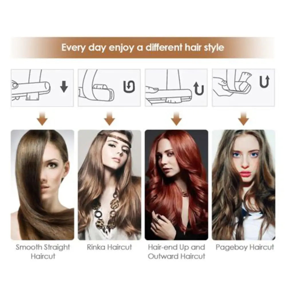 Steam Hair Straightener with Ceramic Vapor Plates