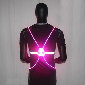 Led Running Vest With Flashing Lights - High Visibility For Night Safety