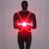Led Running Vest With Flashing Lights - High Visibility For Night Safety
