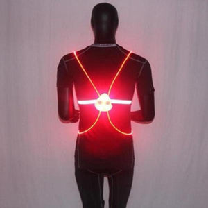 Led Running Vest With Flashing Lights - High Visibility For Night Safety