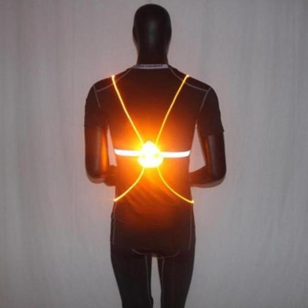Led Running Vest With Flashing Lights - High Visibility For Night Safety
