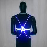 Led Running Vest With Flashing Lights - High Visibility For Night Safety