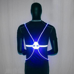 Led Running Vest With Flashing Lights - High Visibility For Night Safety
